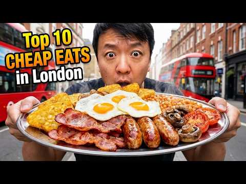 Top 10 BEST CHEAP EATS! The CHEAPEST All You Can Eat BUFFET in London!